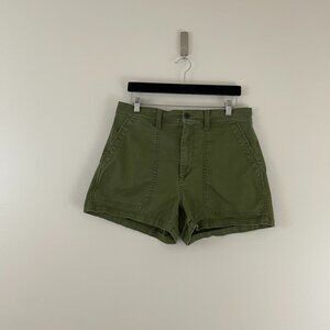 Madewell The Perfect Vintage Fatigue Shorts Army Green Size 30